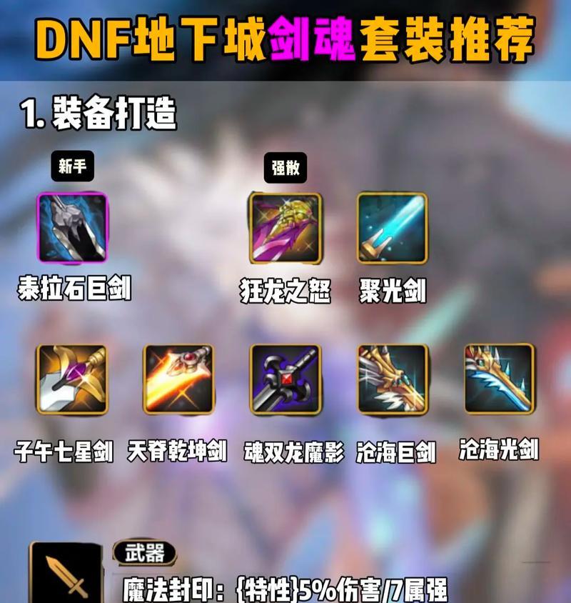 剑魂自定义装备流派选择方法？哪种流派更适合剑魂？